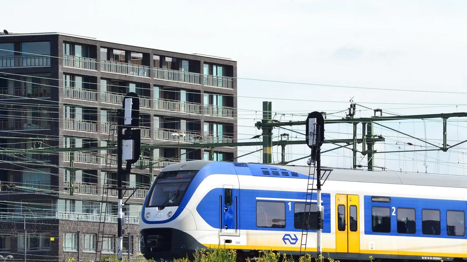 Een trein, bij het artikel over de veiligheidsproef van NS